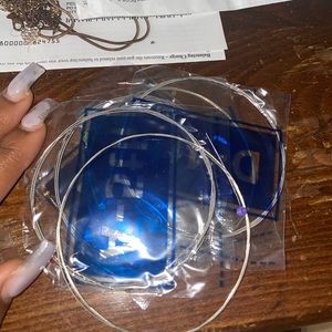 White acoustic stagg gutair